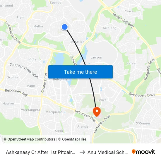 Ashkanasy Cr After 1st Pitcairn St to Anu Medical School map