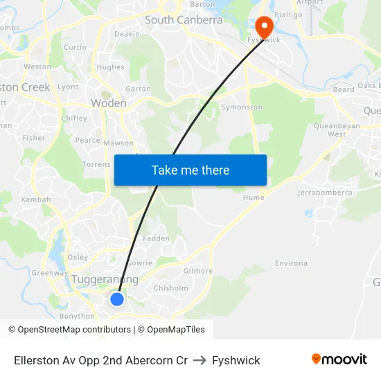 Ellerston Av Opp 2nd Abercorn Cr to Fyshwick map