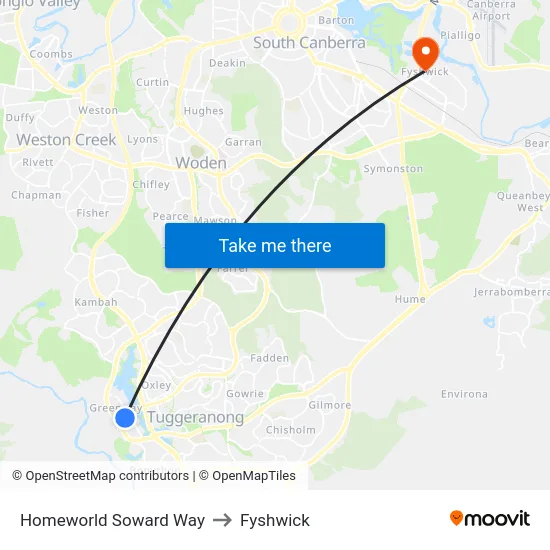 Homeworld Soward Way to Fyshwick map