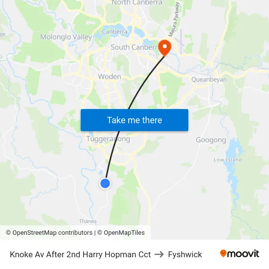 Knoke Av After 2nd Harry Hopman Cct to Fyshwick map