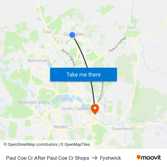 Paul Coe Cr After Paul Coe Cr Shops to Fyshwick map