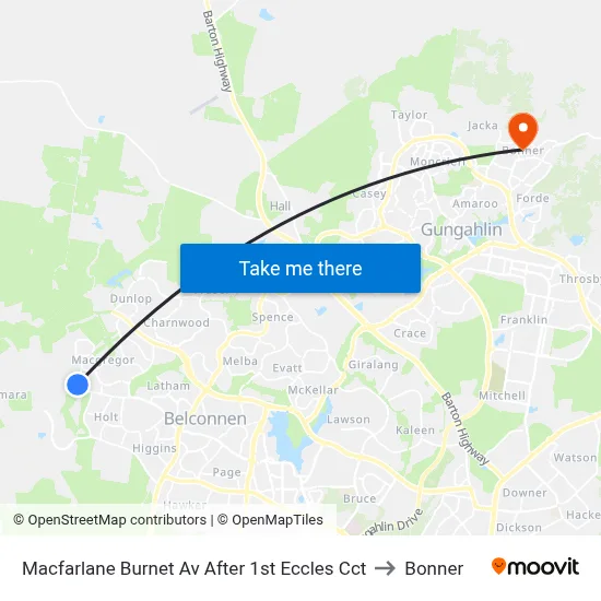 Macfarlane Burnet Av After 1st Eccles Cct to Bonner map