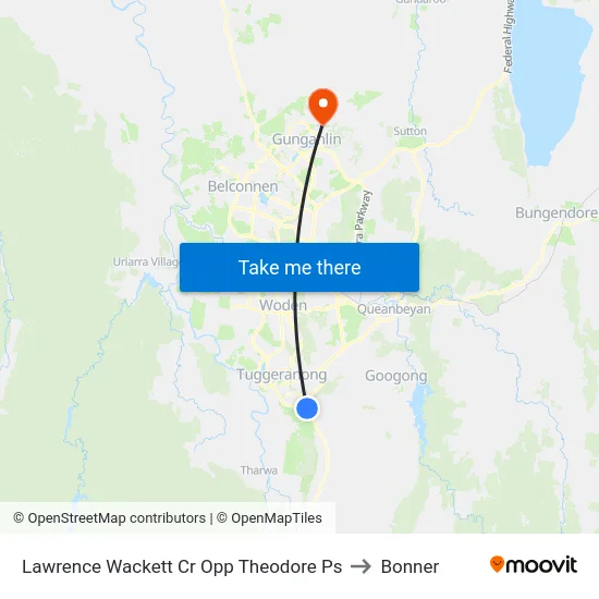 Lawrence Wackett Cr Opp Theodore Ps to Bonner map