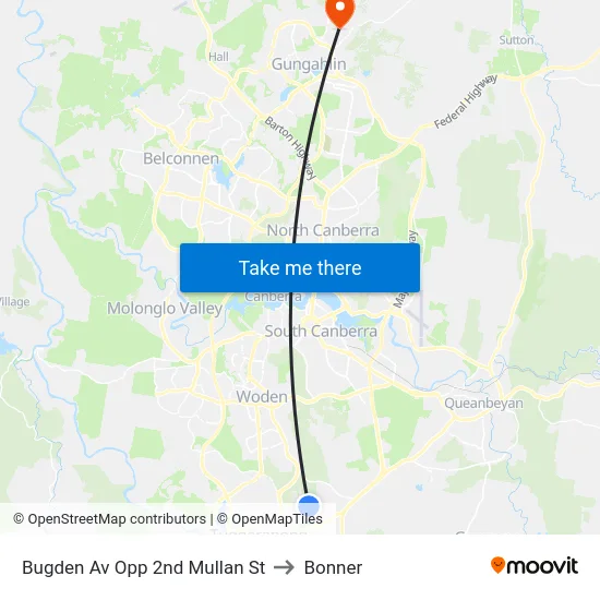 Bugden Av Opp 2nd Mullan St to Bonner map