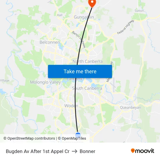 Bugden Av After 1st Appel Cr to Bonner map