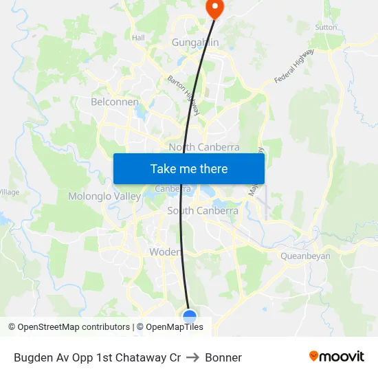 Bugden Av Opp 1st Chataway Cr to Bonner map