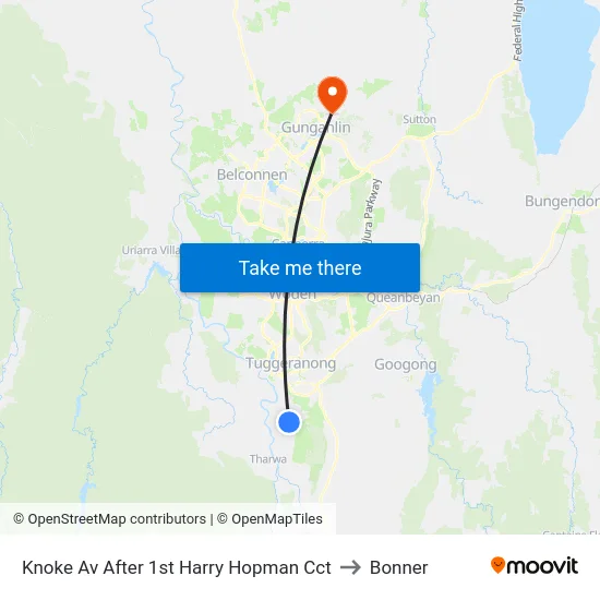 Knoke Av After 1st Harry Hopman Cct to Bonner map