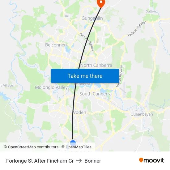 Forlonge St After Fincham Cr to Bonner map