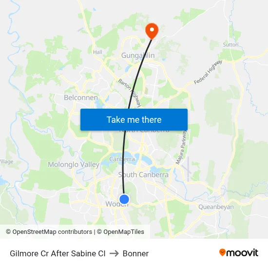 Gilmore Cr After Sabine Cl to Bonner map