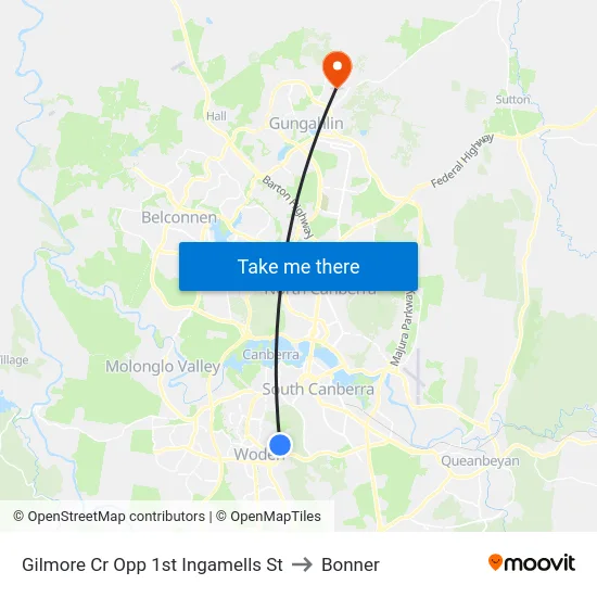 Gilmore Cr Opp 1st Ingamells St to Bonner map