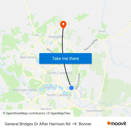 General Bridges Dr After Harrison Rd to Bonner map