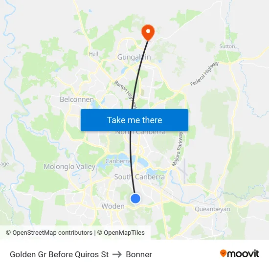 Golden Gr Before Quiros St to Bonner map