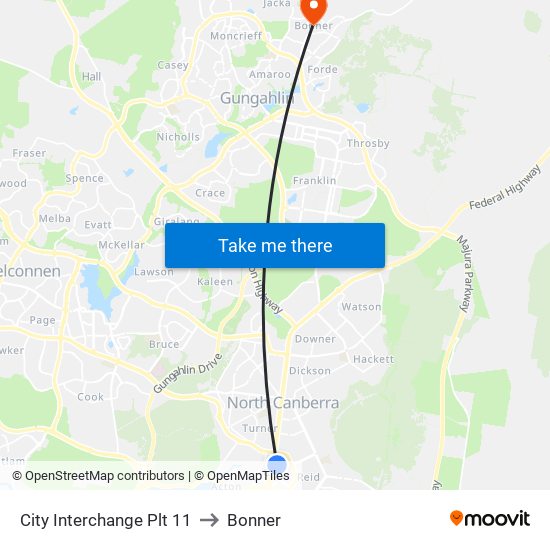 City Interchange Plt 11 to Bonner map