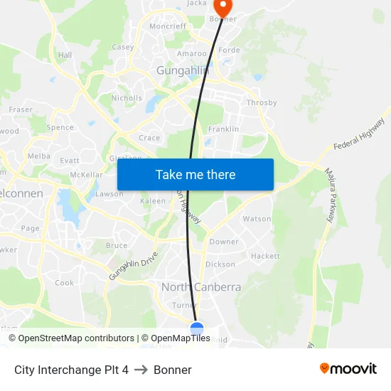 City Interchange Plt 4 to Bonner map