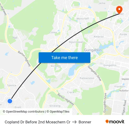 Copland Dr Before 2nd Mceachern Cr to Bonner map
