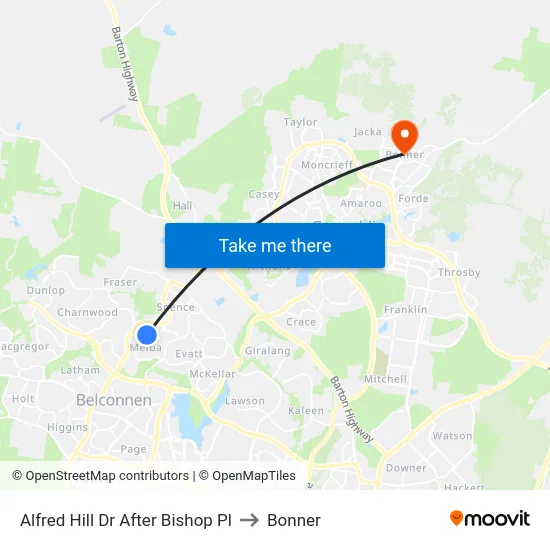 Alfred Hill Dr After Bishop Pl to Bonner map