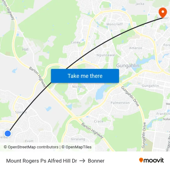 Mount Rogers Ps Alfred Hill Dr to Bonner map