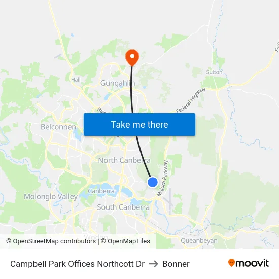 Campbell Park Offices Northcott Dr to Bonner map