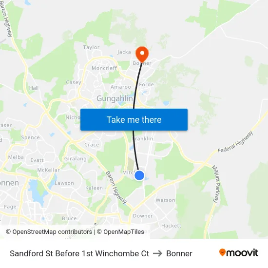 Sandford St Before 1st Winchombe Ct to Bonner map