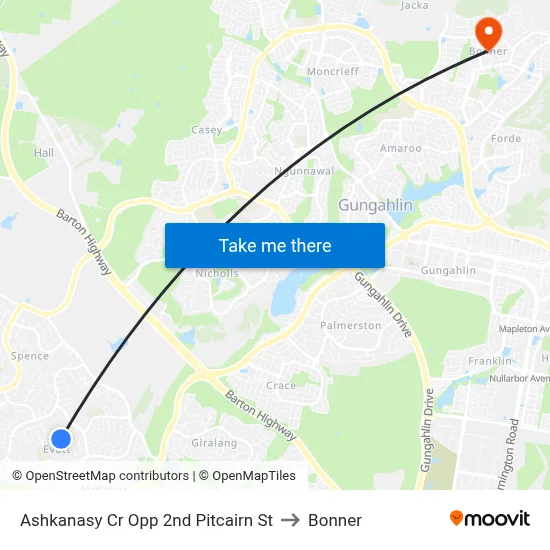 Ashkanasy Cr Opp 2nd Pitcairn St to Bonner map
