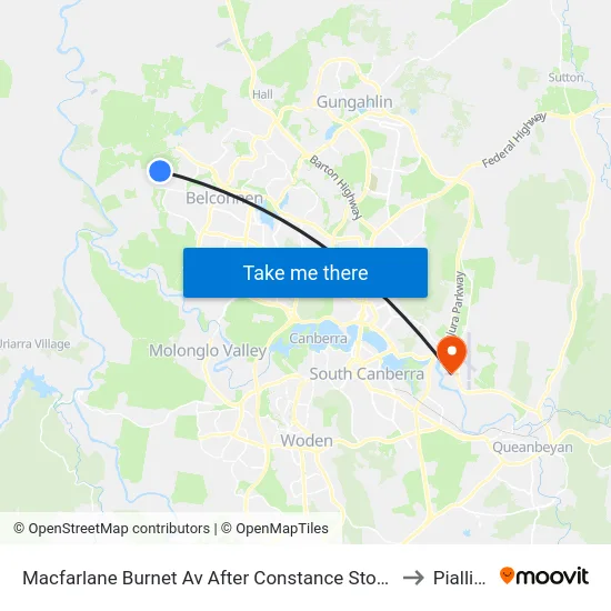 Macfarlane Burnet Av After Constance Stone St to Pialligo map