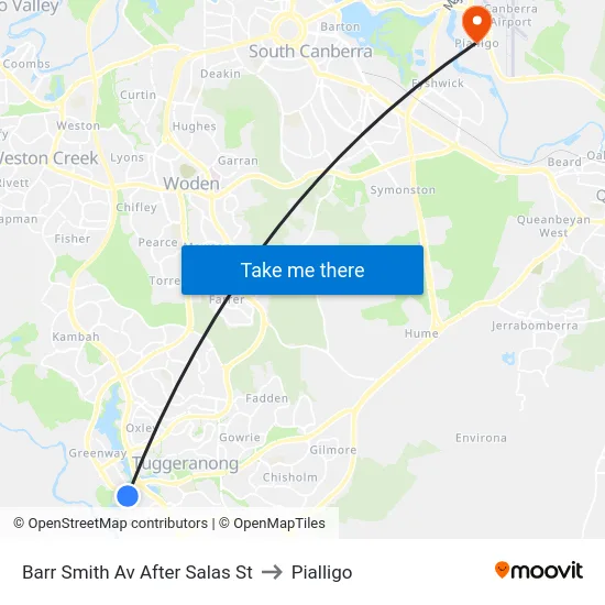 Barr Smith Av After Salas St to Pialligo map