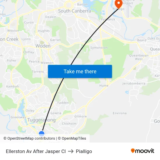 Ellerston Av After Jasper Cl to Pialligo map