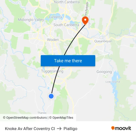 Knoke Av After Coventry Cl to Pialligo map