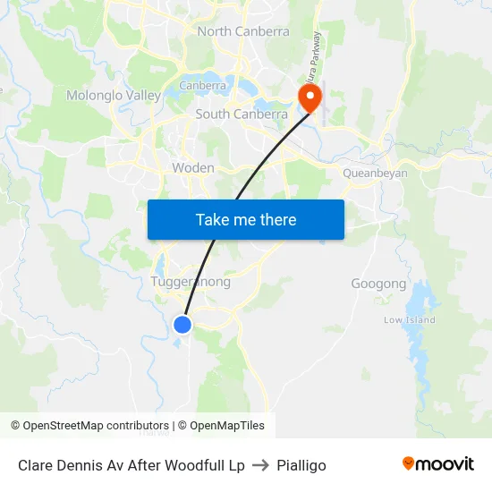 Clare Dennis Av After Woodfull Lp to Pialligo map