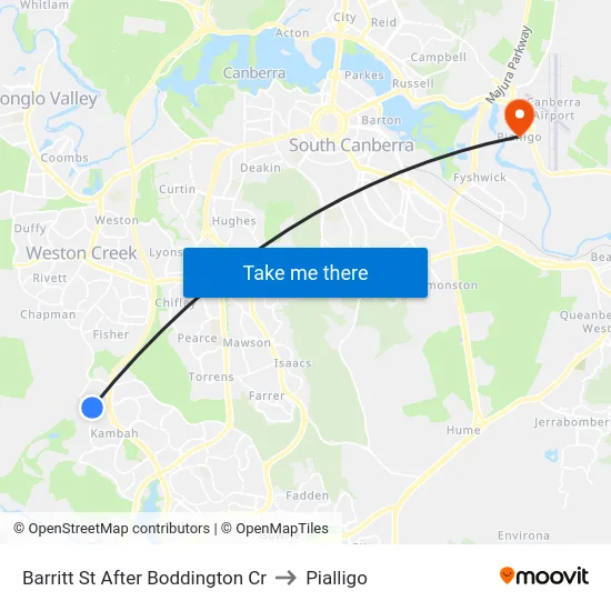 Barritt St After Boddington Cr to Pialligo map