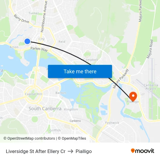 Liversidge St After Ellery Cr to Pialligo map