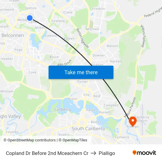 Copland Dr Before 2nd Mceachern Cr to Pialligo map