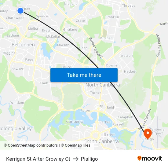 Kerrigan St After Crowley Ct to Pialligo map