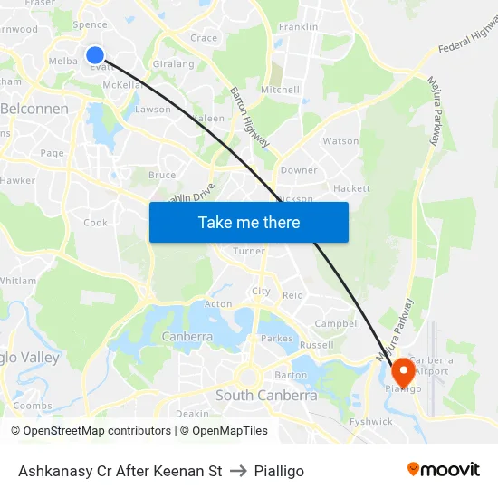 Ashkanasy Cr After Keenan St to Pialligo map