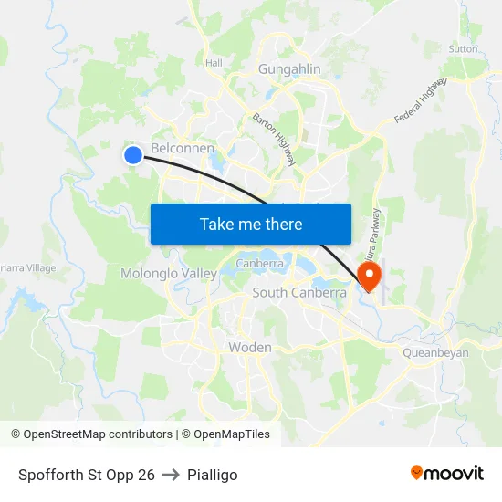 Spofforth St Opp 26 to Pialligo map
