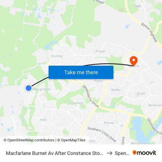 Macfarlane Burnet Av After Constance Stone St to Spence map