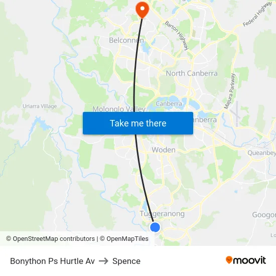 Bonython Ps Hurtle Av to Spence map