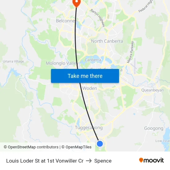 Louis Loder St at 1st Vonwiller Cr to Spence map