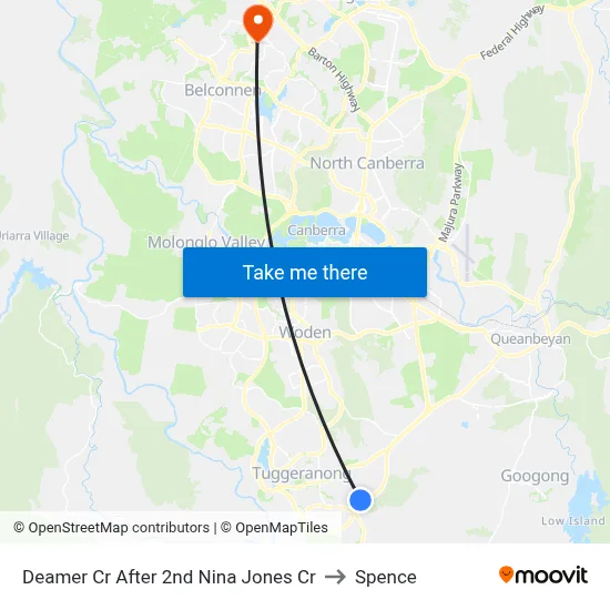 Deamer Cr After 2nd Nina Jones Cr to Spence map