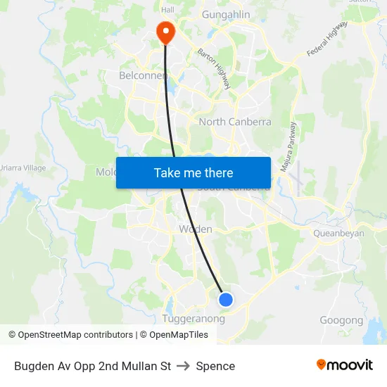 Bugden Av Opp 2nd Mullan St to Spence map