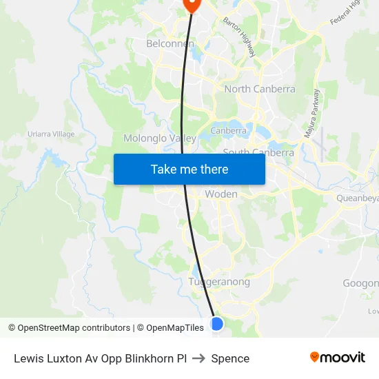 Lewis Luxton Av Opp Blinkhorn Pl to Spence map