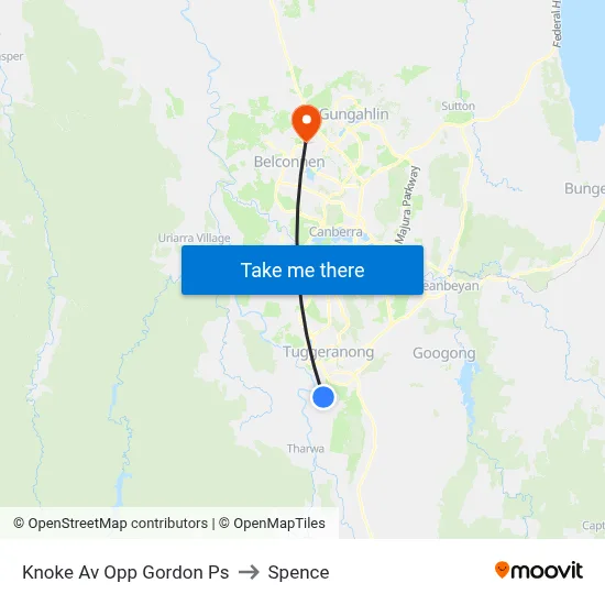 Knoke Av Opp Gordon Ps to Spence map