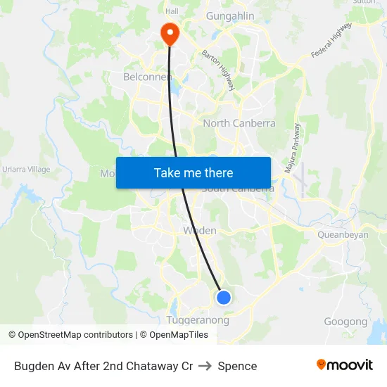 Bugden Av After 2nd Chataway Cr to Spence map