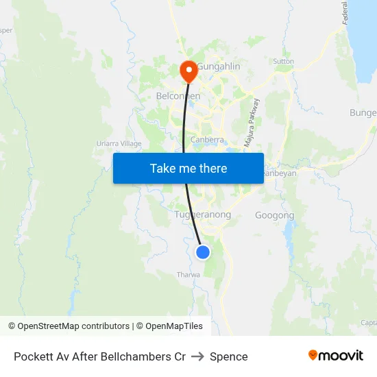 Pockett Av After Bellchambers Cr to Spence map