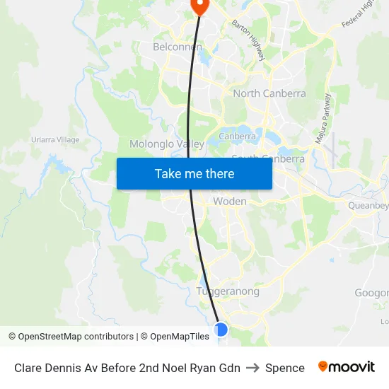 Clare Dennis Av Before 2nd Noel Ryan Gdn to Spence map