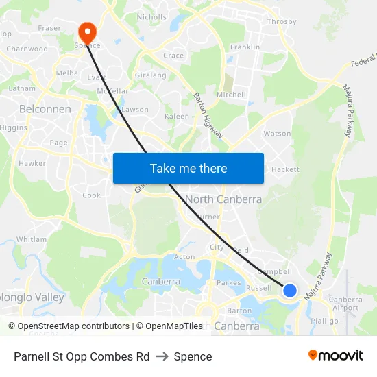 Parnell St Opp Combes Rd to Spence map