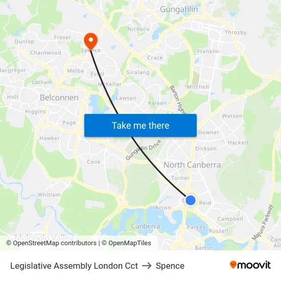 Legislative Assembly London Cct to Spence map