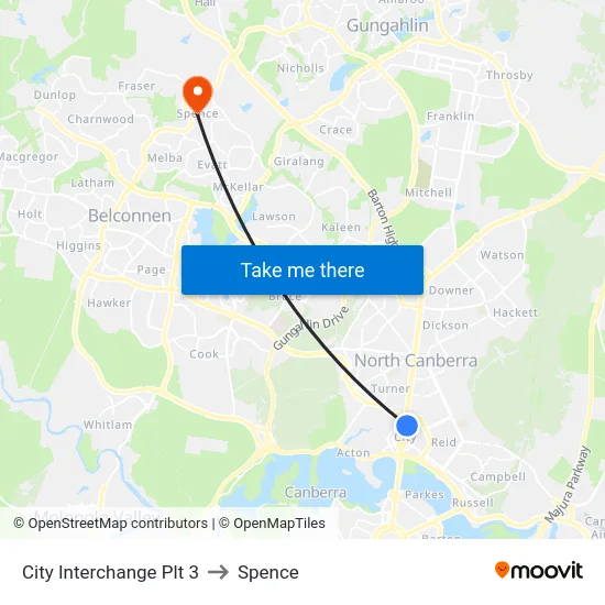 City Interchange Plt 3 to Spence map