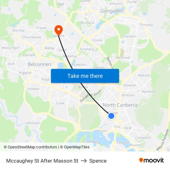 Mccaughey St After Masson St to Spence map