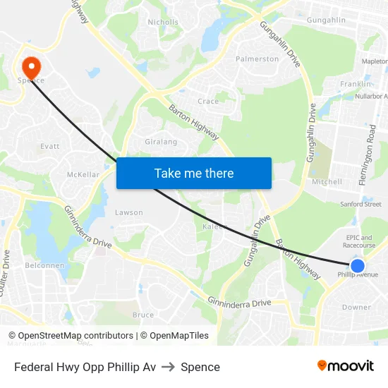 Federal Hwy Opp Phillip Av to Spence map